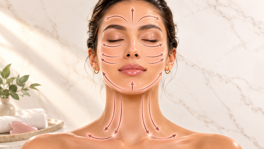 Masaje de drenaje linfático facial: cómo desinflamar el rostro antes de maquillarte