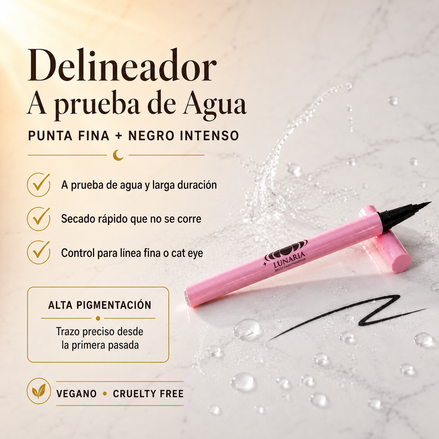 Delineador a prueba de Agua - Trazo Preciso