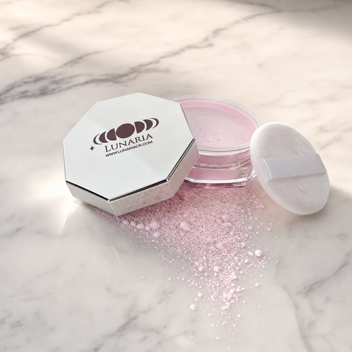 Polvo Suelto Fijador Translúcido — Velo Lunar (Rosado)