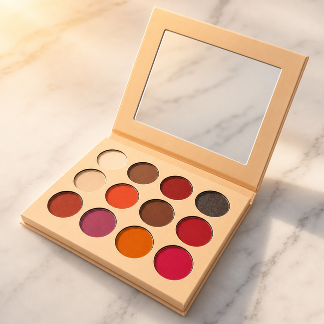 Paleta de Sombras Primavera - 12 colores, alta pigmentación